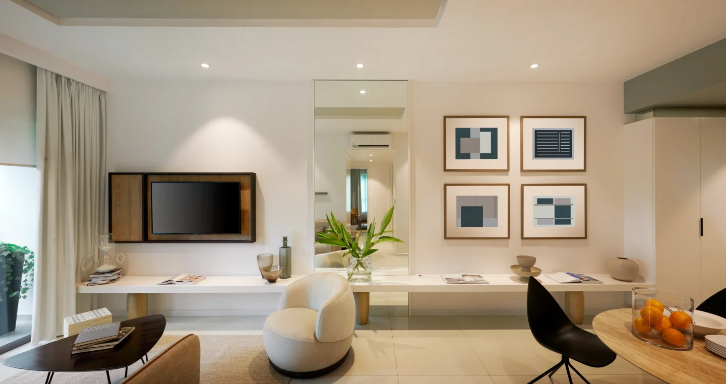 A bright dining and living space (illustrative)
