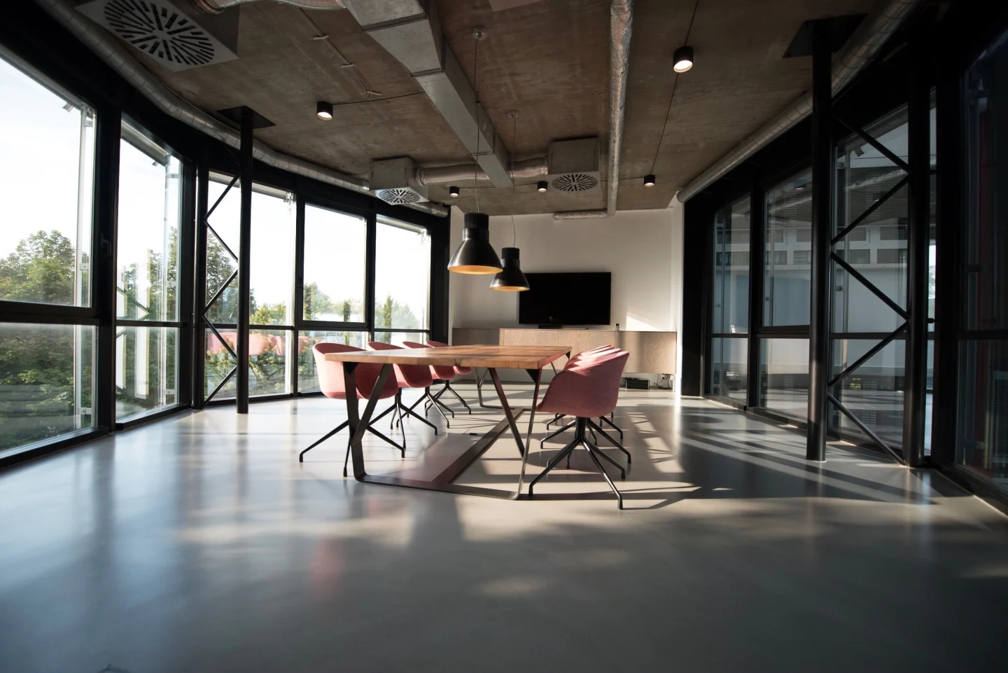 Meeting space illustrating a property management consultation