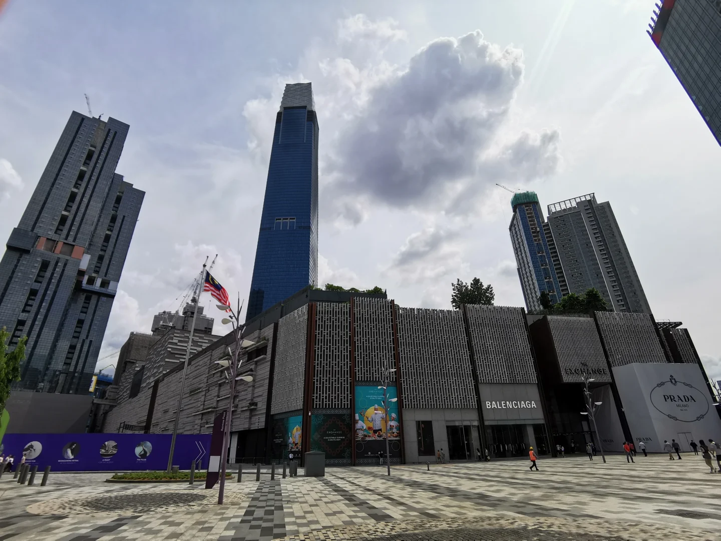 The mall and towers at TRX