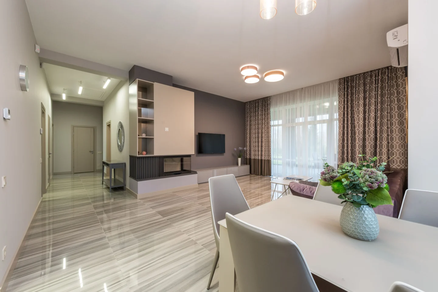 A bright residential dining area (illustrative)